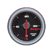 2 Inch Mechanical Boost Gauge 0 - 30 PSI Black / Aluminum Bezel CP7025