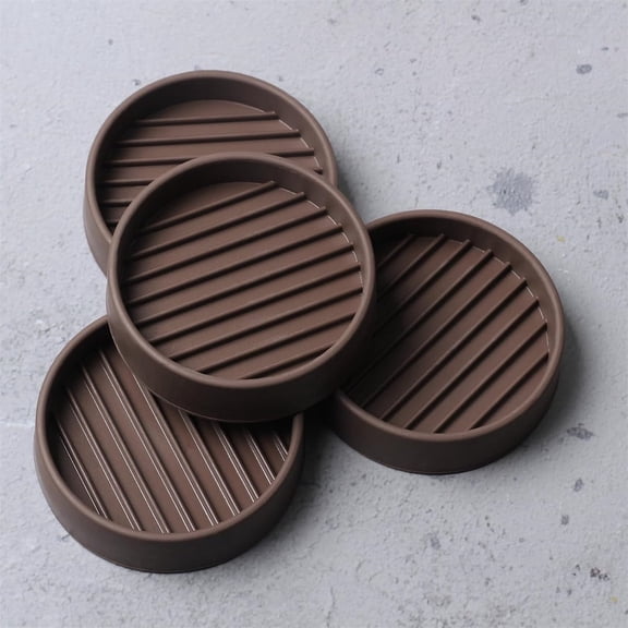2 Inch Non Slip Rubber Furniture Pads,4 Pack Round Non Skid Furniture Cups Coasters,Non Skid Furniture Pad Floor Protectors,Rug Protector Cups for Garden Furniture