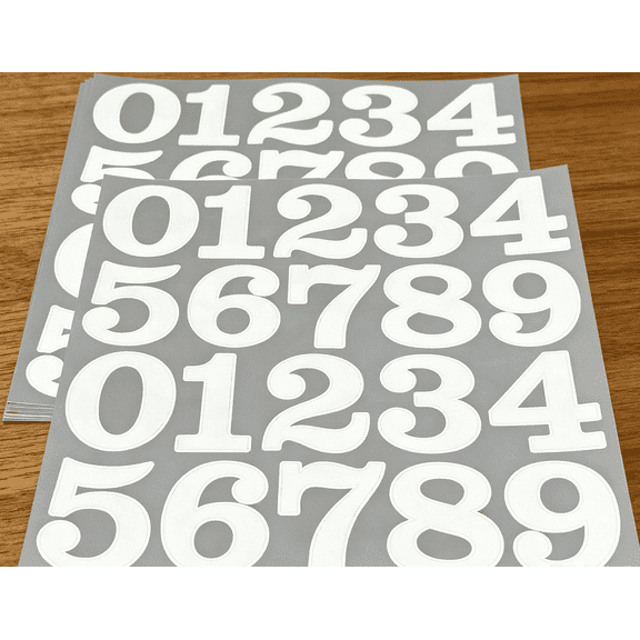 2 Inch Number Stickers for Mailbox, White Waterproof Number Stickers for Organizing, Lockers, Sign, Note, Bins, Storage and More, 1PC