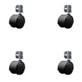 thumbnail image 1 of 2 Inch Nylon Twin Wheel Casters with Corner Mounting Bracket – Set of 4 – SCC, 1 of 2