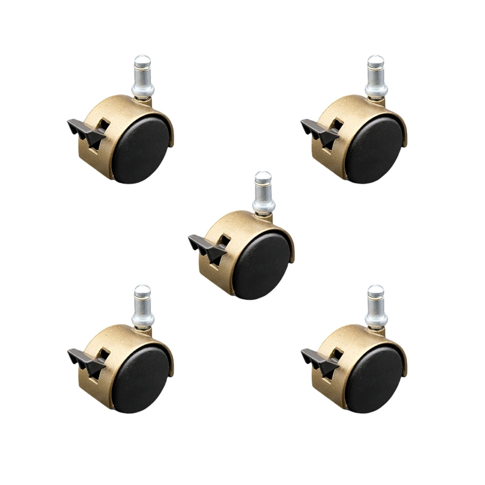 2 Inch Office Chair Stem Casters Set of 5 Windsor Antique Hooded