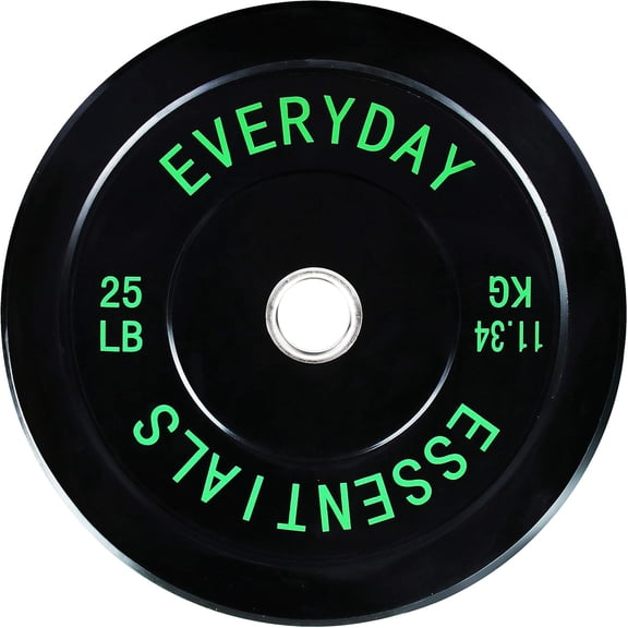 2-Inch Olympic Bumper Plates, Perfect Weight Plates for Weightlifting and Strength Training, Multiple Weights Available