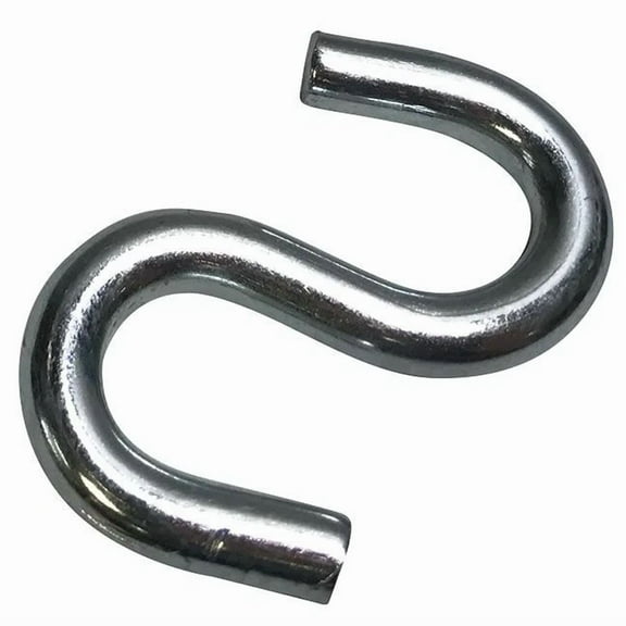 2-Inch Overall Length Zinc Plated S-Hook (10 Pack)
