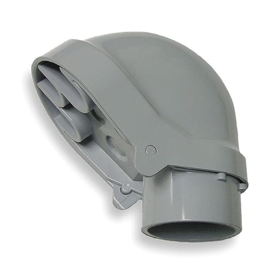 2 Inch PVC Service Entrance Conduit Fitting - Schedule 40/80 Compatible, 6-5/8 Inch Length, UL Listed Electrical Conduit Connector for PVC Pipe