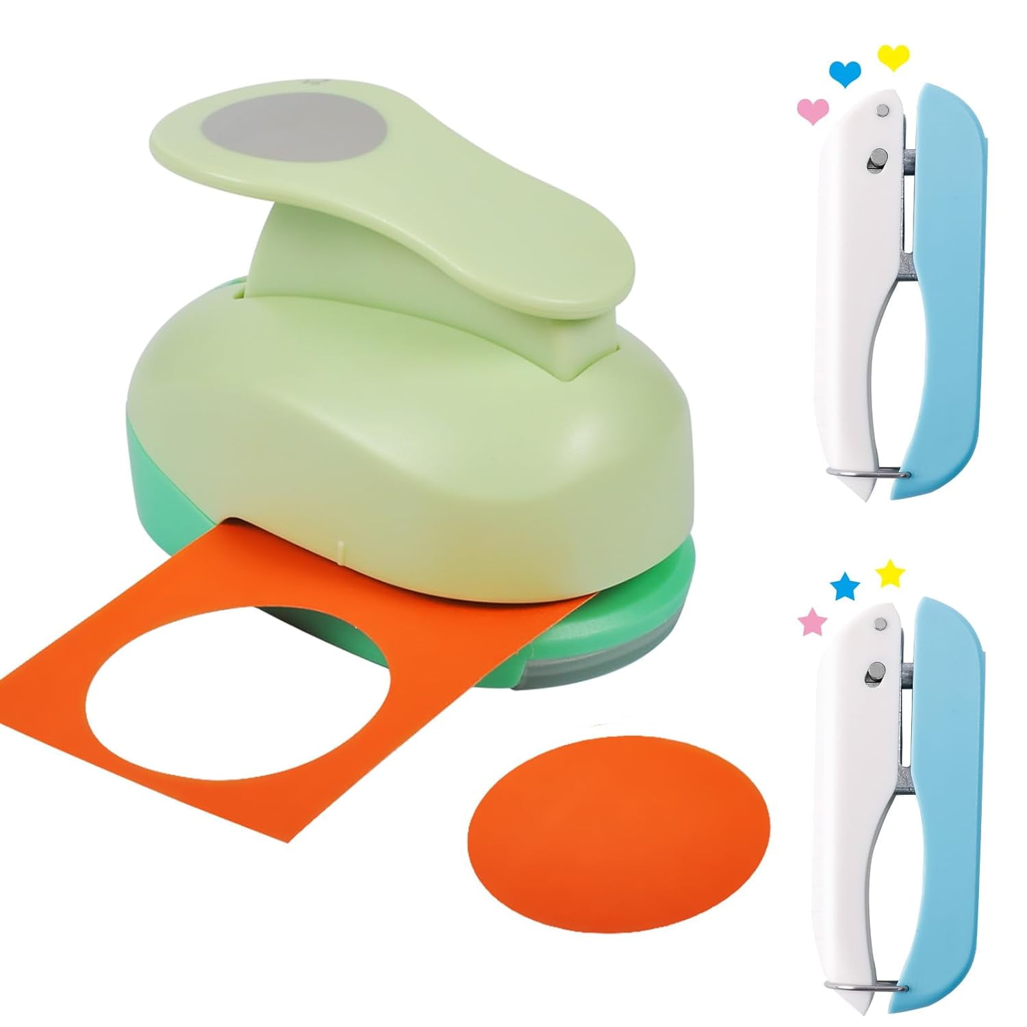 MyArTool Heart Paper Punch - 1.5 Inch (38mm) Lever Style Craft Punch For Scrapbooking & Cards
