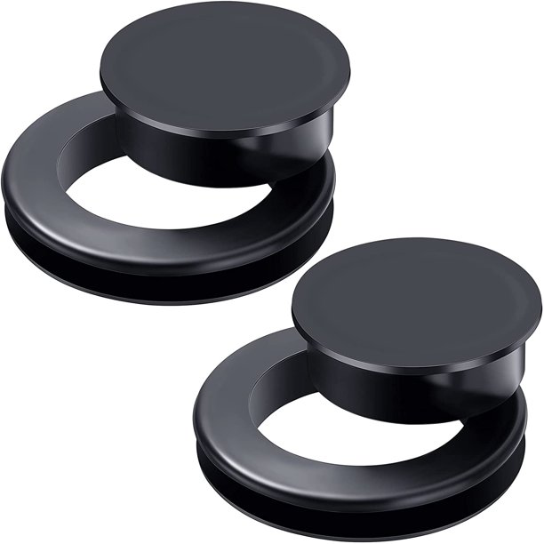 2 Inch Patio Table Umbrella Hole Ring with Cap Set Silicone Transparent Umbrella Thicker Hole