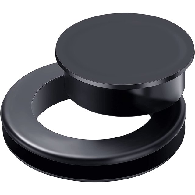 2 Inch Patio Table Umbrella Hole Ring with Cap Set Silicone Transparent