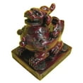 thumbnail image 1 of 2 Inch Red Pi Yao, Pi Sou Statue, 1 of 1