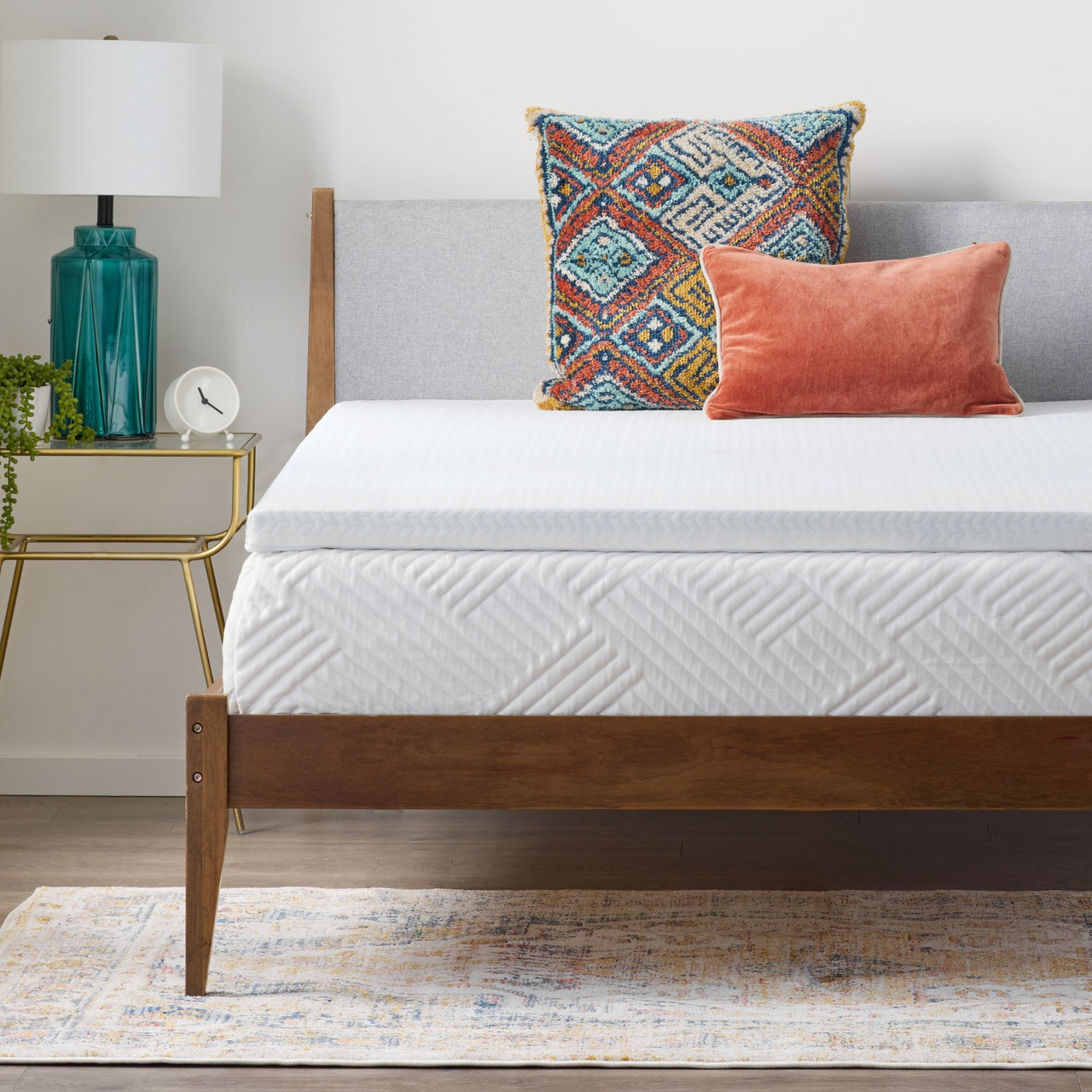 2 Inch Removable Cooling Mattress Topper Cover (Only Cover) Full