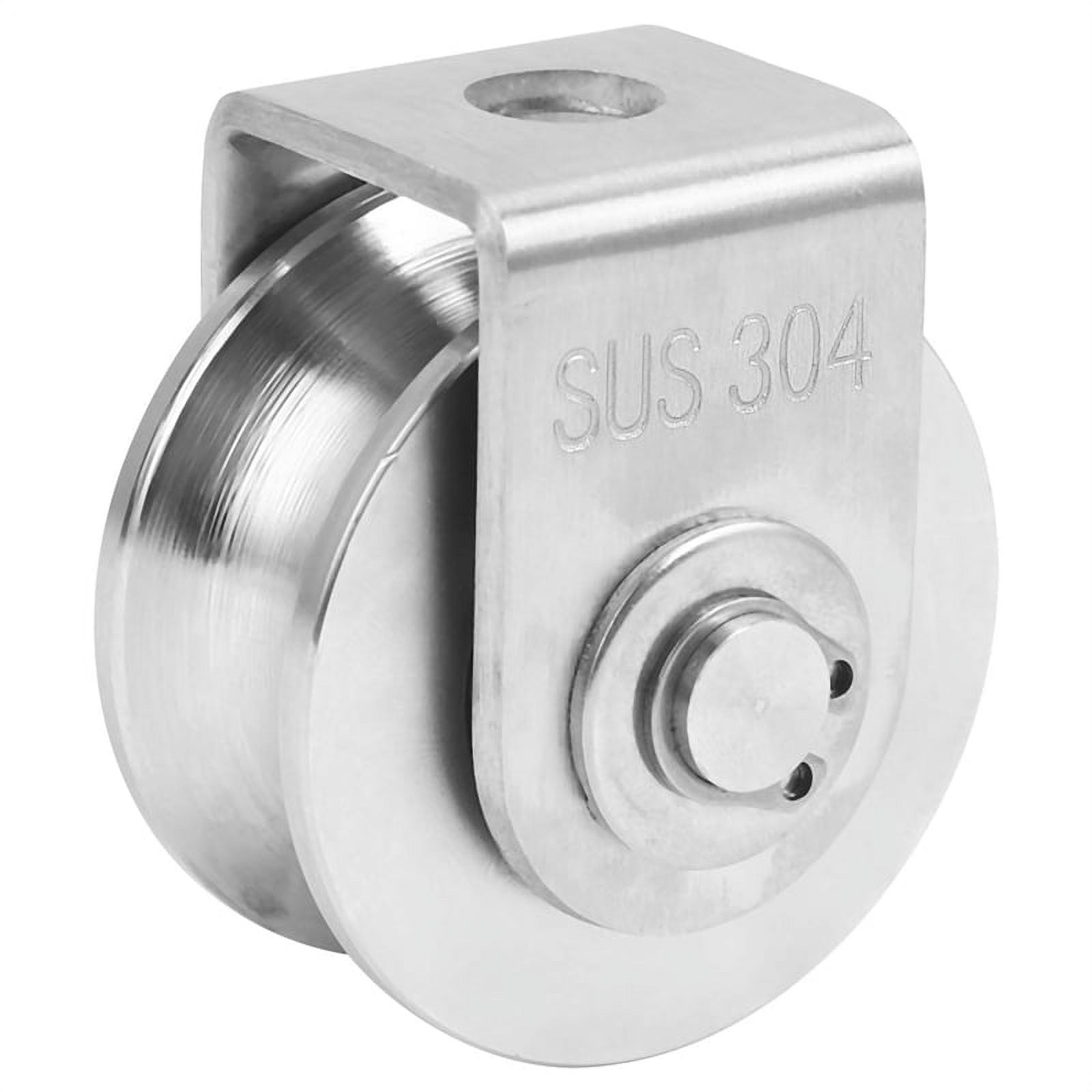 2 Inch Roller Wheel Bearings U Groove Pulley Wheels Detachable Heavy Duty Grooved Wheel for