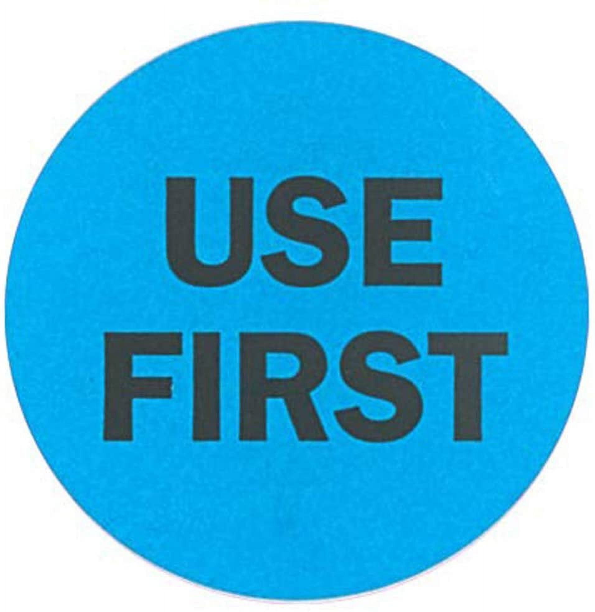 2 Inch Round Blue Labels for Inventory Food Rotation Control, 500 ...