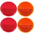 thumbnail image 1 of 2" Inch Round Reflector Bike,Trailer, Truck, Boat, Mailbox Qty 4 (2 Red/2 Amber), 1 of 3