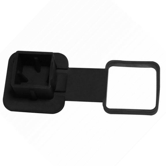 2 Inch Rubber Trailer Hitch Cover, Rubber Tow Tube Cover Plug Cap, Car Exterior Accessories Fits for Most Vehicles Hitch Receivers, Hitch Cover Tube Plug Cap (Black)
