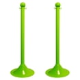 thumbnail image 1 of 2 Inch Safety Green Light Duty Stanchion (2 Pk), 1 of 9