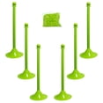 thumbnail image 1 of 2 Inch Safety Green Light Duty Stanchion & Chain Kit (6 Pk), 1 of 9