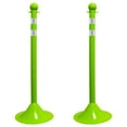 thumbnail image 1 of 2 Inch Safety Green Reflective Light Duty Stanchion (2 Pk), 1 of 9
