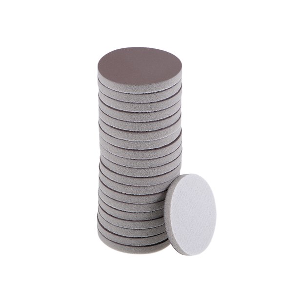 2-Inch Sanding Sponge Hook and Loop Sanding Disc Wet / Dry for Car Wood Drywall Metal Brown Corundum 2000grit 20pcs