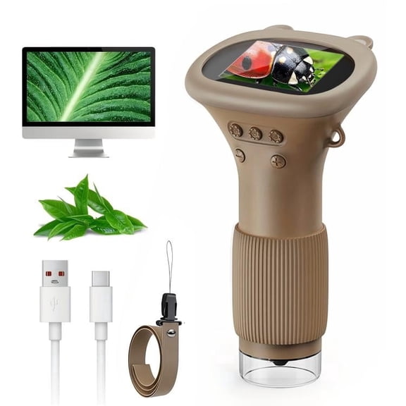 2 Inch Screen Handheld Children Optical Microscope Digital Microscope for Kids Educational Science