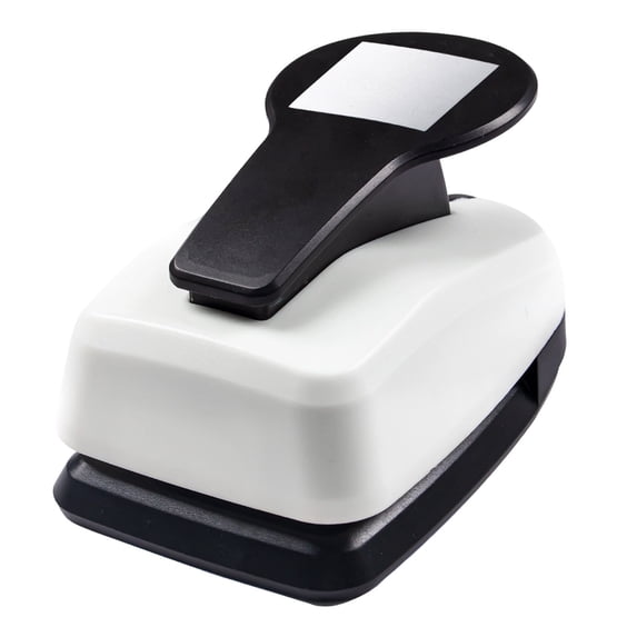 2 Inch Square Paper Punch Heavy Duty Craft Hole Punch with Lever Design for Scrapbooking Card Making DIY Crafts Stationery Black