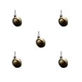 thumbnail image 1 of 2 Inch Swivel Metal Ball Caster Wheels for Furniture - Antique Brass Finish Stem Casters with 5/16 Inch - 18 TPI x 1 Inch Threaded Stem-375lbs. Total Capacity - Set of 5 - Brand, 1 of 1
