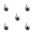 thumbnail image 1 of 2 Inch Swivel Metal Ball Caster Wheels for Furniture - Bright Chrome Finish Stem Casters with 3/8 Inch - 24 TPI x 5/8 Inch Threaded Stem - 375lbs. Total Capacity - Set of 5 - Service Caster Brand, 1 of 4