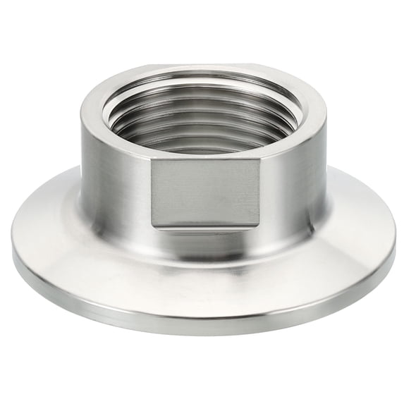 2 Inch TC Tri Clamps Adaptor, Tri-Clover Fittings to NPT 3/4" Female Thread Adaptor 304 Stainless Steel, 50.5mm
