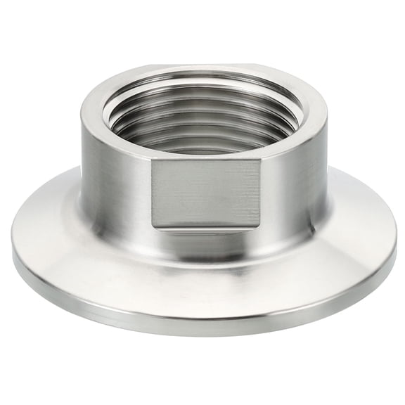 2 Inch TC Tri Clamps Adaptor, Tri-Clover Fittings to NPT 3/4" Female Thread Adaptor 304 Stainless Steel, 50.5mm