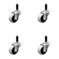 thumbnail image 1 of 2 Inch Thermoplastic Rubber Wheel 1 Inch Expanding Stem Caster Set of 4 SCC, 1 of 2