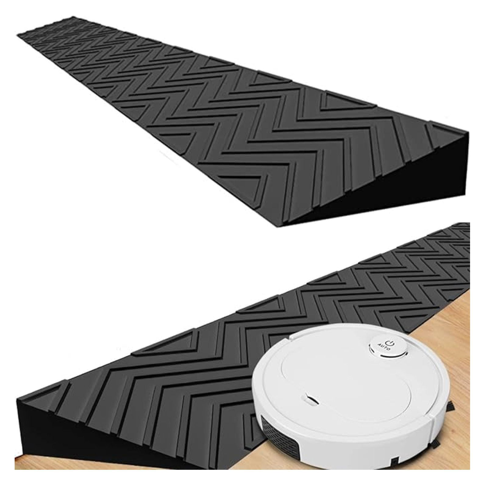 Two Step Indoor Ramp 2 Inch Threshold Ramps for Doorways, Indoor Kerb Ramp Easy Portable ...
