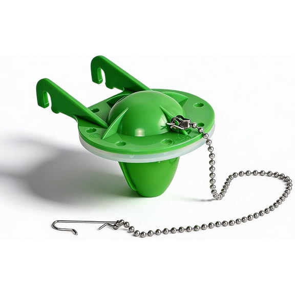 2 Inch Toilet Rigid Flapper with Stainless Chain and Hook