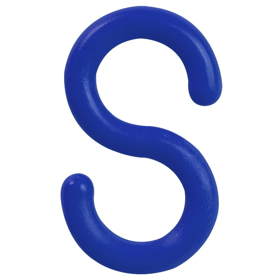 2 Inch Traffic Blue S-Hooks (10 Pk)