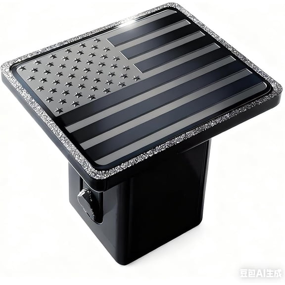 2 Inch Trailer Hitch Cover Tube Plug Insert (Black , 2 inch)