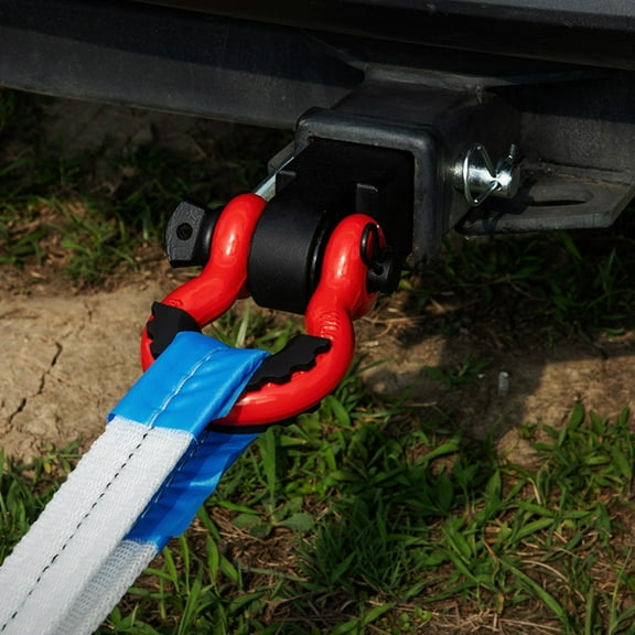 2 Inch Trailer Shackle Hitch Mount D-Ring Recovery Point for Jeep Truck Off-Road Towing 52900 lbs Capacity