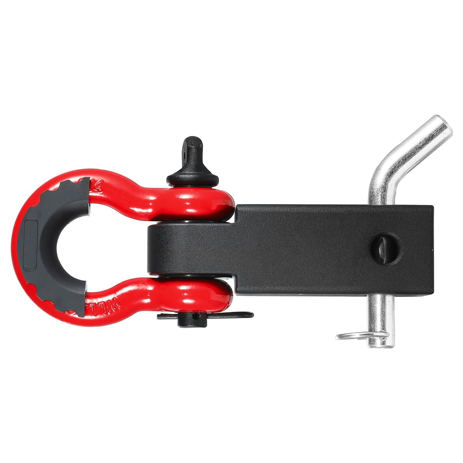 2 Inch Trailer Shackle Hitch Receiver D-Ring Tow Hook Recovery Kit for Truck Jeep SUV Off-Road 52900 lbs Capacity