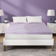2 Inch Twin Size Mattress Topper, Gel Memory Foam Egg Crate Bed Topper, CertiPUR-US Certified, Lavender