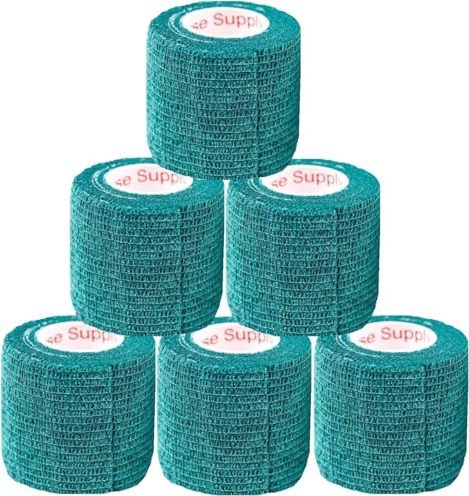 2 Inch Vet Wrap Tape Bulk (Hunter Green) (Pack Of 6) Self Adhesive ...