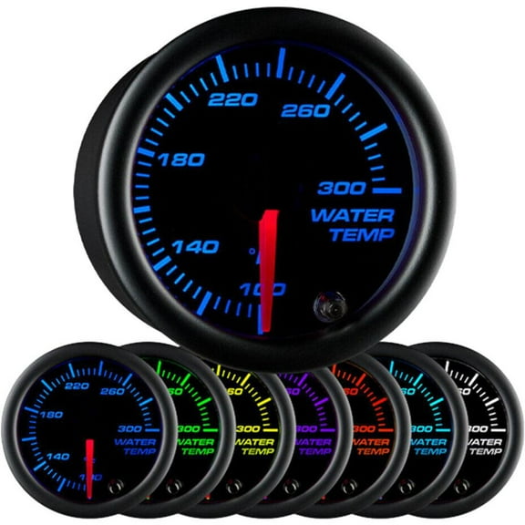 2 Inch Water Temperature Gauge Radiator Coolant 1/8 NPT Sending Unit Kit