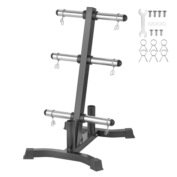 Gym Barbell Storage Stand 2 inch 1000 lbs Capacity Weight Plate Rack Home