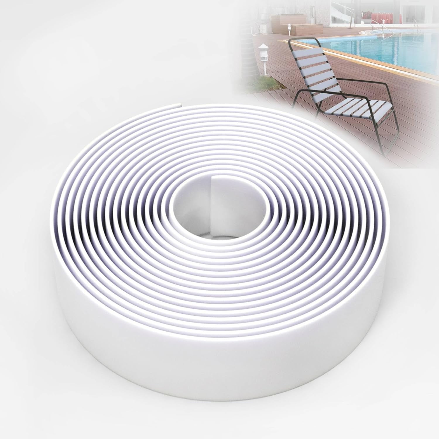 2 Inch Wide, 100ft Long Vinyl Strap - Replacement Straps for Patio ...
