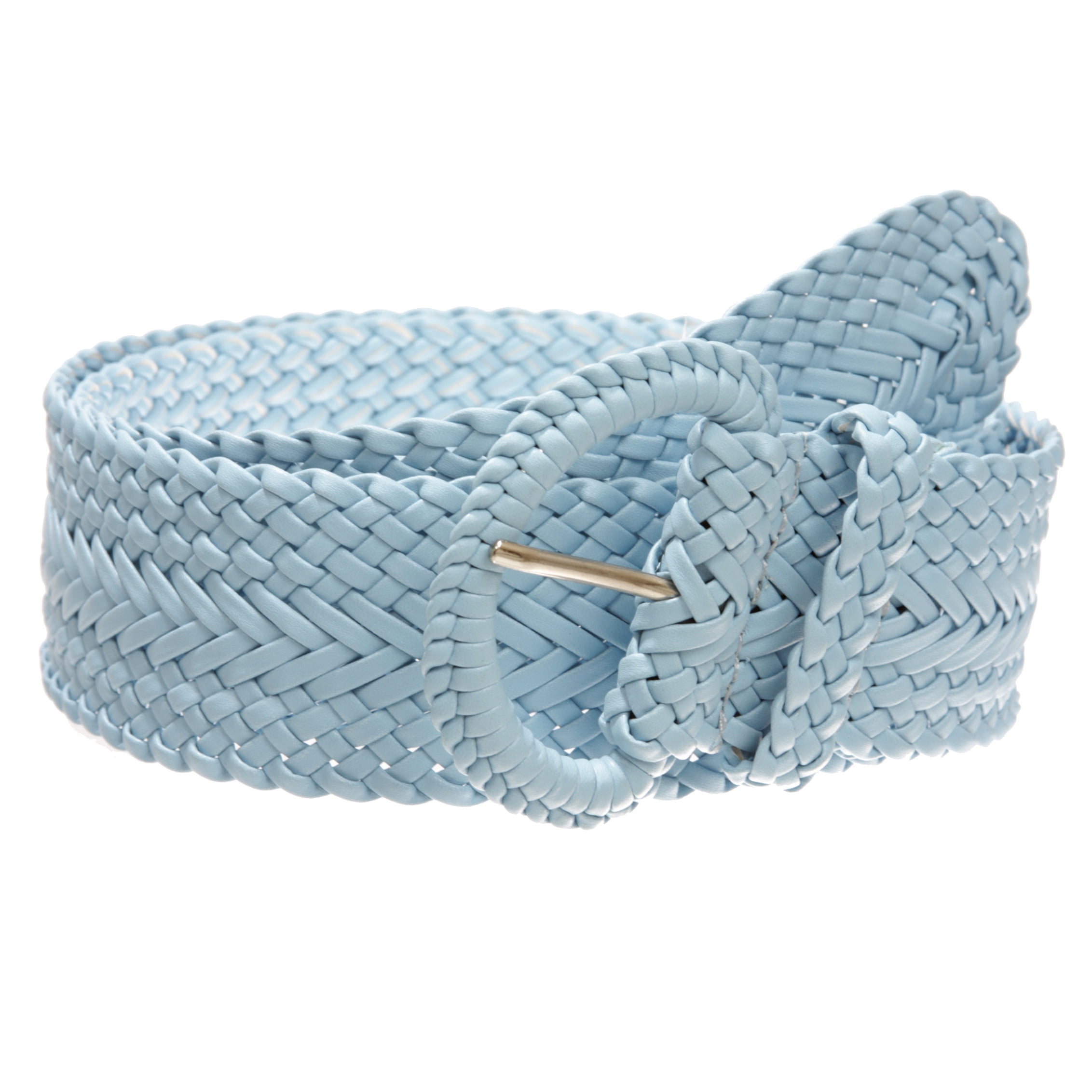 2 Inch Wide Hand Made Soft Metallic Woven Braided Round Belt  display picture 1