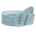 thumbnail image 1 of 2 Inch Wide Hand Made Soft Metallic Woven Braided Round Belt, 1 of 2