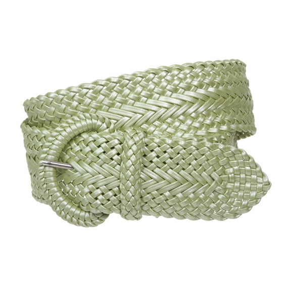 2 Inch Wide Hand Made Soft Metallic Woven Braided Round Belt