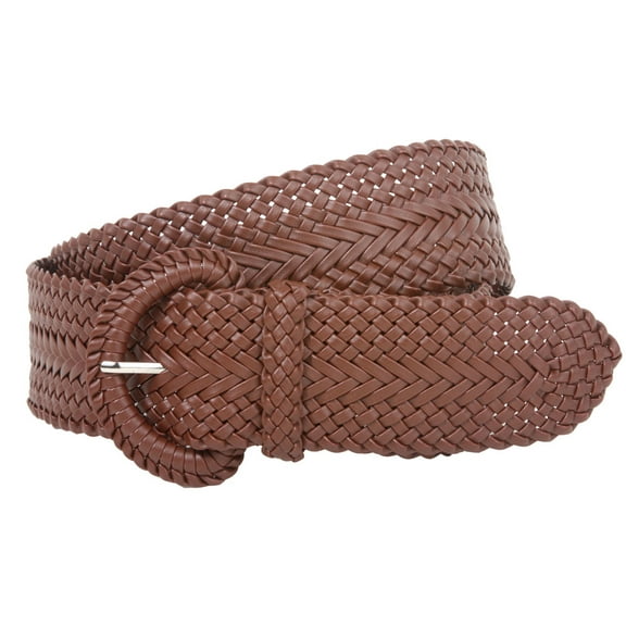 2 Inch Wide Hand Made Soft Metallic Woven Braided Round Belt