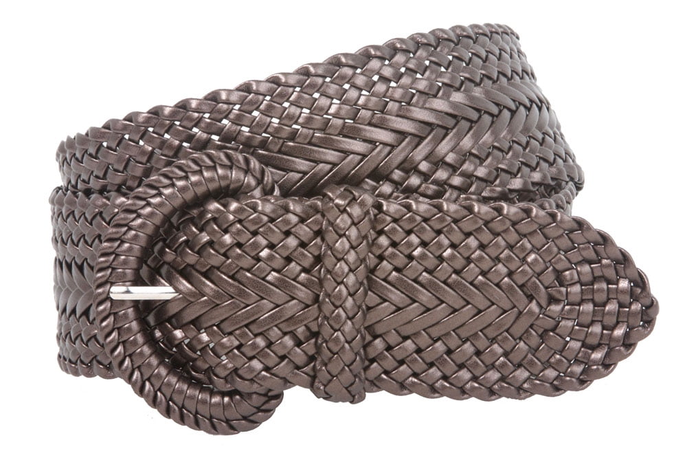2 Inch Wide Hand Made Soft Metallic Woven Braided Round Belt  display picture 1