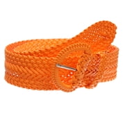 orange belt for dress Women's Orange Wide Elastic Waist Belt Big Buckle Fashion Stretch Band Faux Leather Size S M (27"37") WB25 at Amazon Women's Clothing store