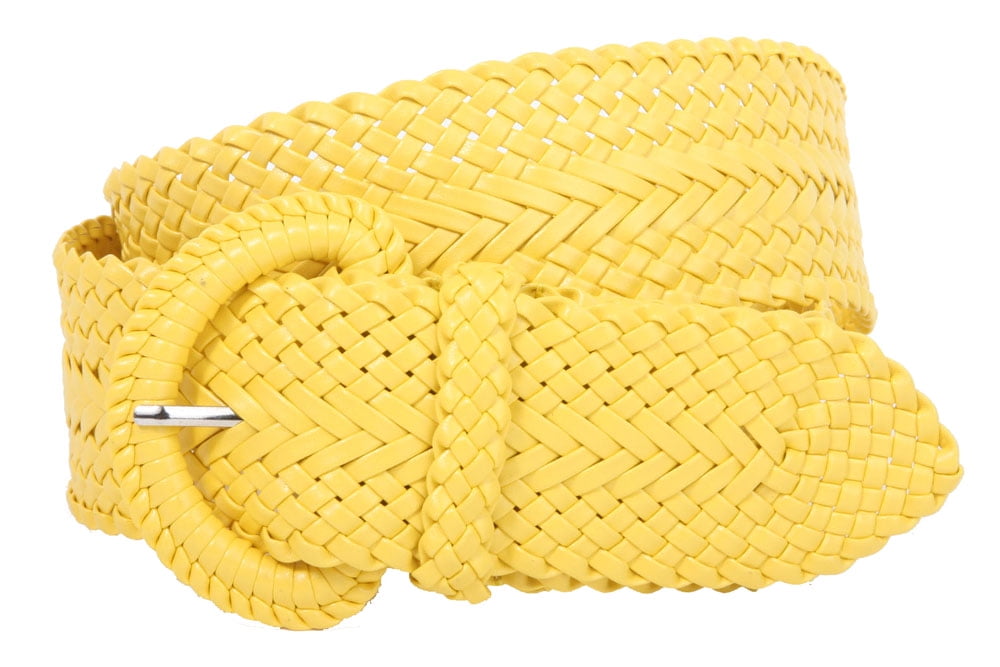 2 Inch Wide Hand Made Soft Metallic Woven Braided Round Belt  display picture 3