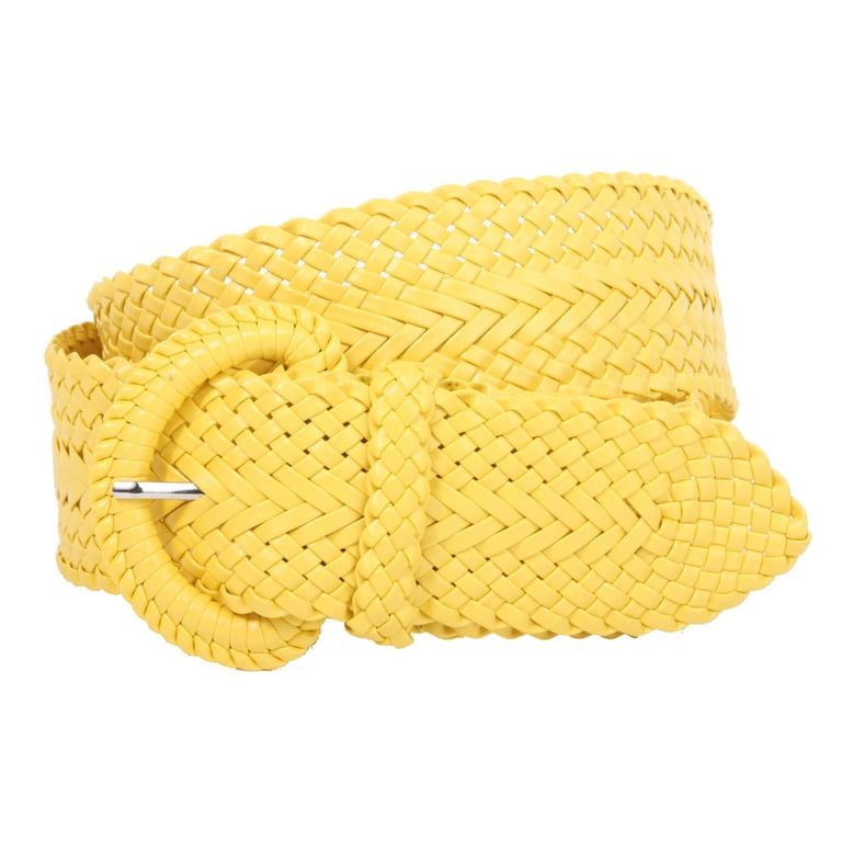 6527 2 Inch Wide Braided Belts For Women 100% Hand Made Soft Woven 2InchWideHandMadeSoftMetallicWovenBraidedRoundBelt - Walmart  main image 4