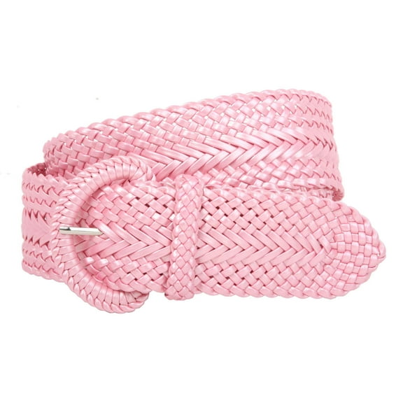 2 Inch Wide Hand Made Soft Metallic Woven Braided Round Belt