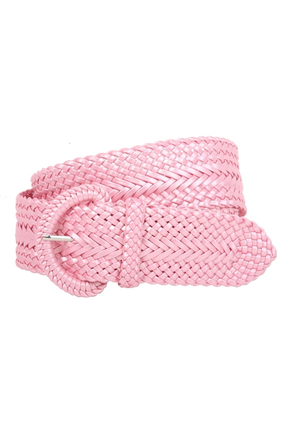 2 Inch Wide Hand Made Soft Metallic Woven Braided Round Belt