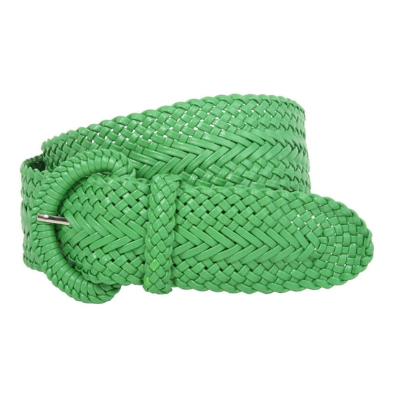 2 Inch Wide Hand Made Soft Metallic Woven Braided Round Belt